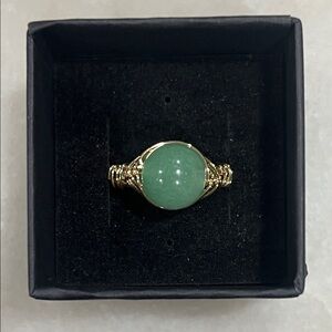 Green Aventurine Stone Ring